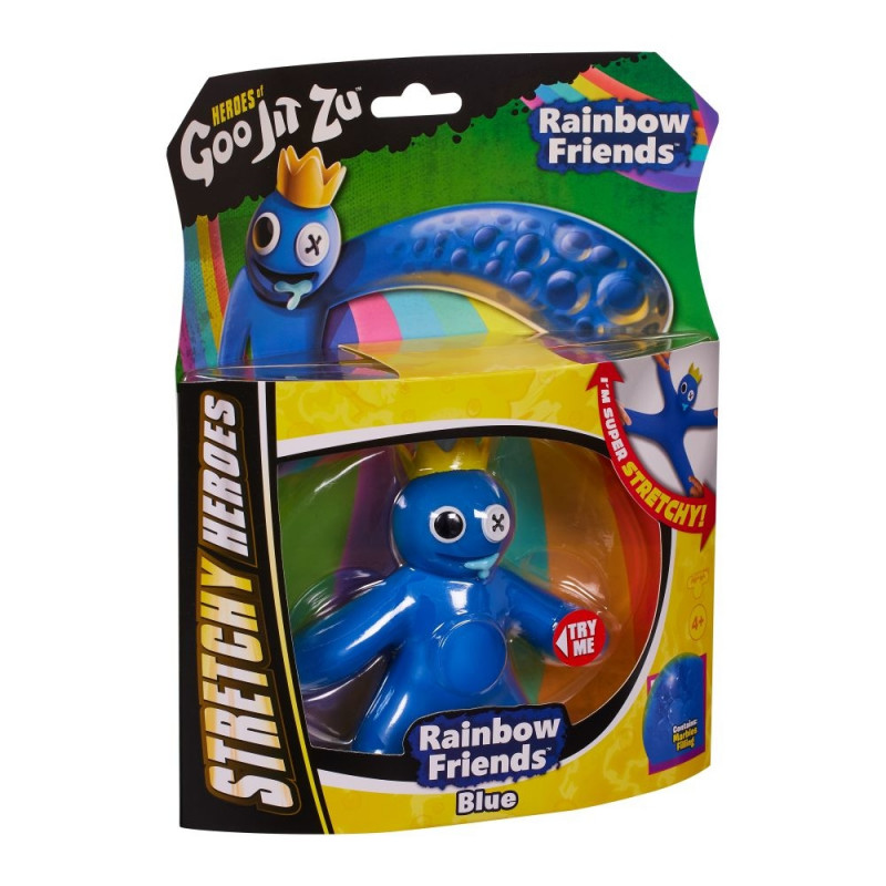 Heroes Of Goo Jit Zu Rainbow Friends – Figura Verde 10,5 Cm Super Elastica Con Ripieno Di Goo E Perline – Giocattolo Per Bambini - 4