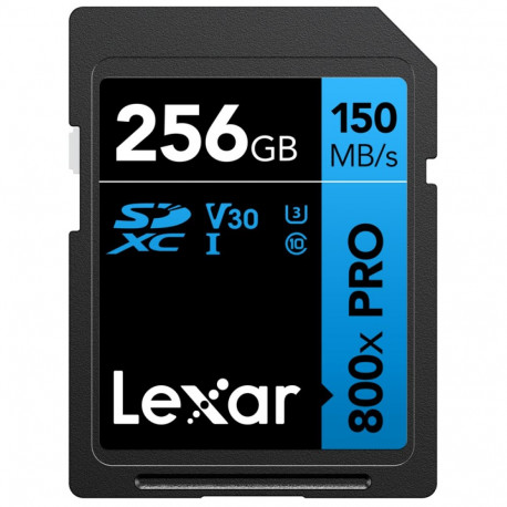 Lexar mälukaardid SDXC 800x Pro UHS-I C10 (V30) U3 R150/W45 256GB