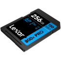 LEXAR SDXC 800X PRO UHS-I CARDS, C10 (V30) U3, R150/W45, 256GB