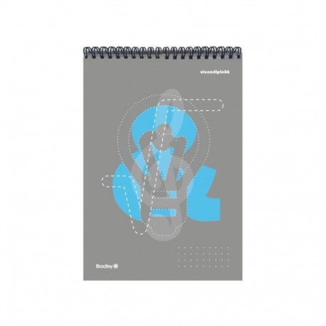 Eskiisiplokk/visandiplokk  A4 135g BRADLEY 50 lehte spiraal ülevalt
