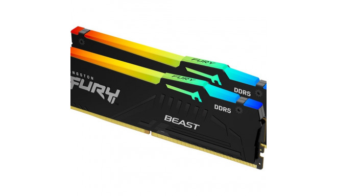 KINGSTON 32GB 6000MT/s DDR5 CL36 DIMM Komplekt 2 FURY Beast RGB EXPO jaoks.