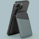 Uniq Lyden DS magnetic RFID wallet with phone stand - blue and black