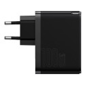 Baseus GaN5 Pro fast universal wall charger GaN USB Type C / USB 100W PD3.0, QC4.0+, AFC black (CCGP