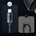 Baseus Crystal Shine Series cable USB cable for fast charging and data transfer USB Type A - Lightni