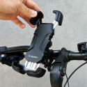 Wozinsky strong phone holder for the handlebar of a bicycle, motorcycle, scooters black (WBHBK6)