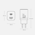 Baseus Super Si Pro USB / USB Type C Fast Charger 30W Power Delivery Quick Charge white (CCSUPP-E02)