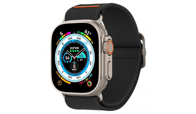 Spigen Fit Lite Ultra Strap for Apple Watch 4/5/6/7/8/9/SE/Ultra (42/44/45/49 mm) - Black