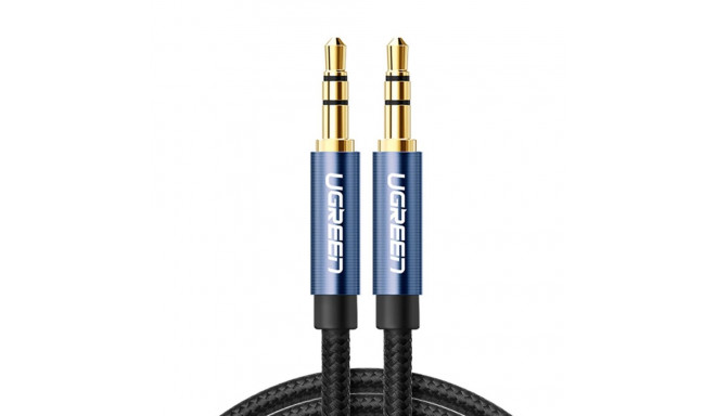 Ugreen AUX audio cable straight minijack 3.5 mm 1.5 m blue (AV112)