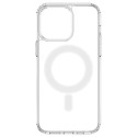 Clear Magnetic Case with MagSafe for iPhone 14 Pro Max with silver ring - transparent