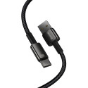 Baseus Tungsten Gold cable USB-A - USB-C 480Mb/s 100W 2m black (CAWJ000101)