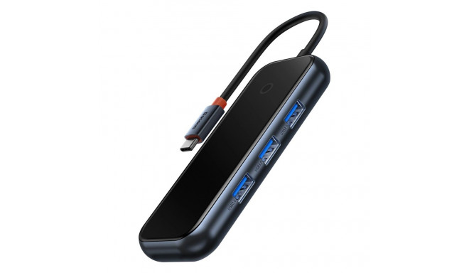 Baseus AcmeJoy HUB 4-port (USB-C to 1x USB-C PD&Data/3x USB3.0) dark gray (WKJZ010013)
