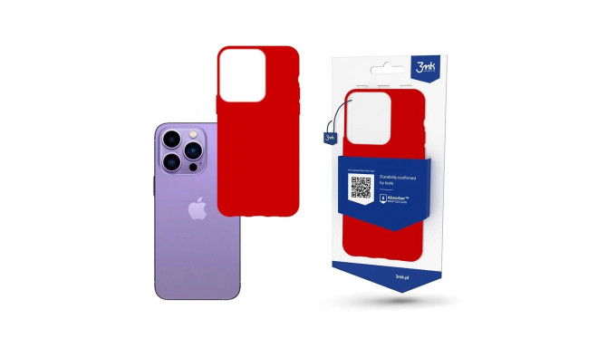 Case for iPhone 14 Pro Max series 3mk Matt Case - red