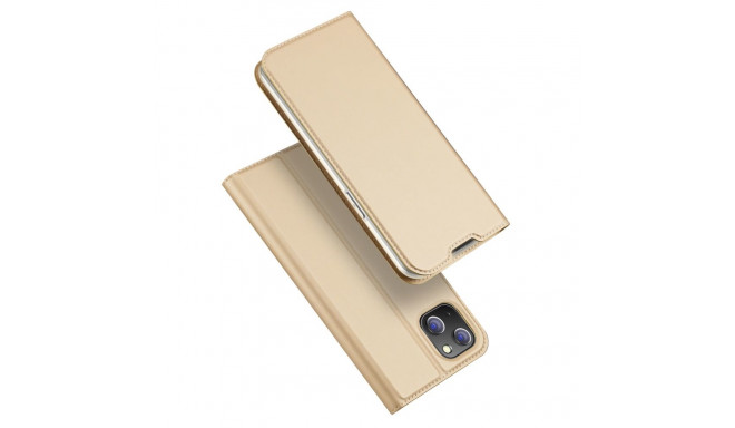 Dux Ducis Skin Pro Holster Flip Cover for iPhone 14 Plus gold