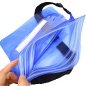 PVC waterproof pouch / waist bag - light blue