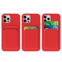 Card Case silicone case wallet with card pocket for Samsung Galaxy S22+ (S22 Plus) white