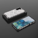 Honeycomb case armored cover with a gel frame for Samsung Galaxy S22 + (S22 Plus) transparent