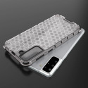 Honeycomb case armored cover with a gel frame for Samsung Galaxy S22 + (S22 Plus) black