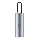 Baseus Metal Gleam Series multifunctional USB HUB 7in1 Type C HDMI TF PD card reader gray (WKWG02011