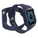 Protect Strap Band Band with Case for Apple Watch 7 / SE (41/40 / 38mm) Case Armored Watch Cover Blu