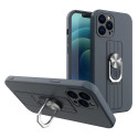 Ring Case silicone case with finger grip and stand for Xiaomi Redmi 10X 4G / Xiaomi Redmi Note 9 dar