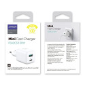 Joyroom wall charger (EU plug) USB / USB Type C 30W Power Delivery QuickCharge 3.0 AFC FCP white (L-