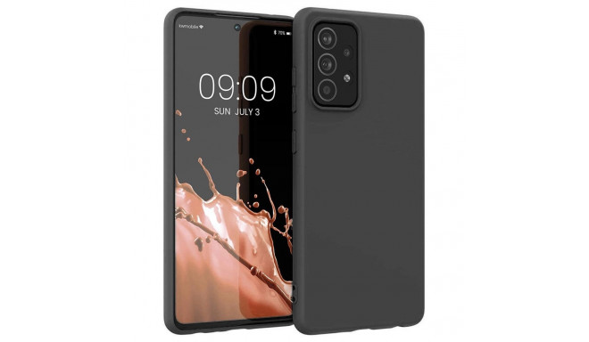 Silicone Case Soft Flexible Rubber Cover for Samsung Galaxy A22 4G black
