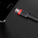 Baseus Cafule Cable durable nylon cable USB / micro USB 2A 3M black-red (CAMKLF-H91)