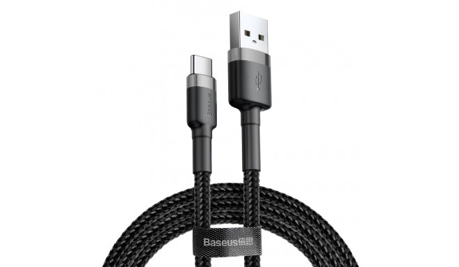 Baseus Cafule USB-A / USB-C QC 3.0 3A cable 1 m - black-gray
