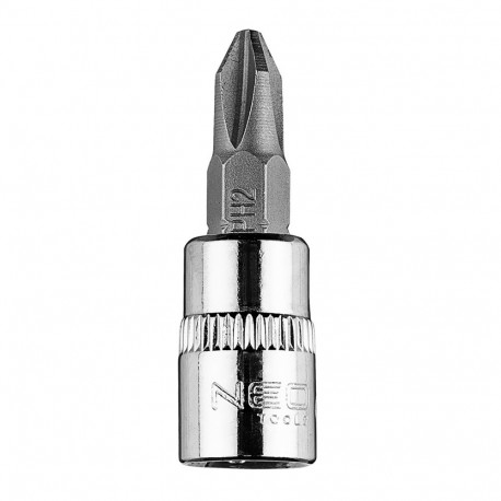 PH2 otsik 1/4" padrunil, lühike, 37 mm (3 tk.)