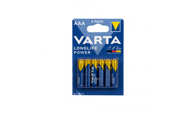 82-542# Aluseline patarei AAA 1.5 LR3 Varta Longlife Power