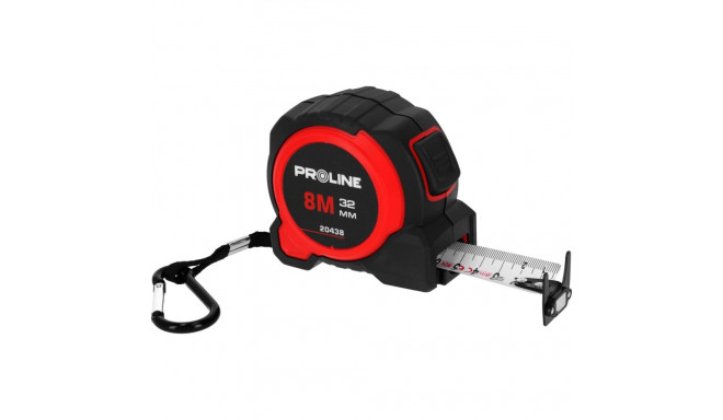 Miara zwijana 8m/32mm kahepoolse magnetiga nailonist klambriga proline