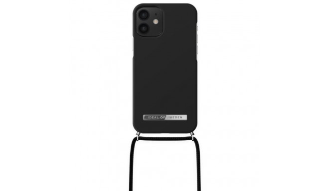 Mobiili tagakaas Ideal of Sweden iPhone 12 Mini, kaelapaelaga, must