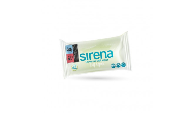 SIRENA universaalsed 15 tk niisked salvrätikud