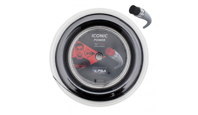 Keel Stringi reketile squash'i jaoks DUNLOP ICONIC POWER 18g/1,10mm 100m