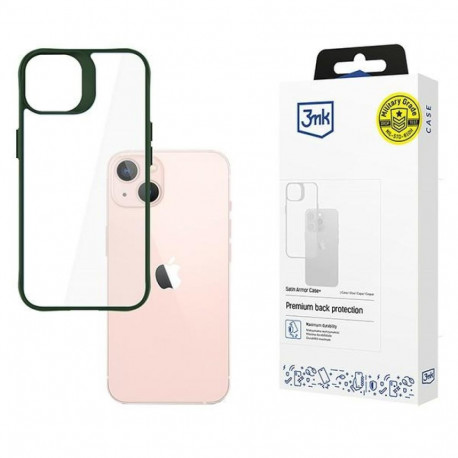 3MK Satin Armor Case+ iPhone 14 green