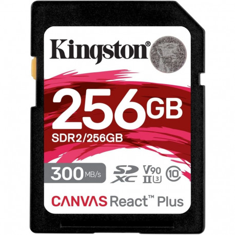 Canvas React Plus SDXC mälukaart 256GB UHS-II U3 Class 10 V90, must