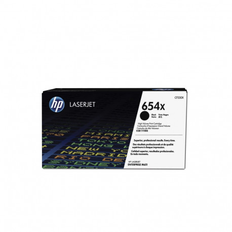 HP tooner CF330X 654X 20500lk High Yield HP Color LaserJet Enterprise M651dn/M651, must