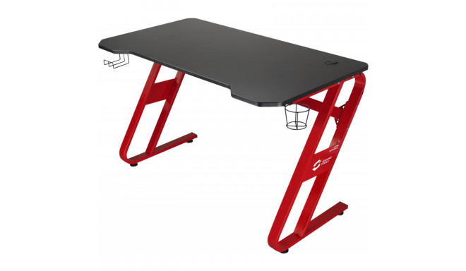 NÄIDIS! Arvutilaud Speedlink mängurilaud Scarit, must MDF/punased jalad