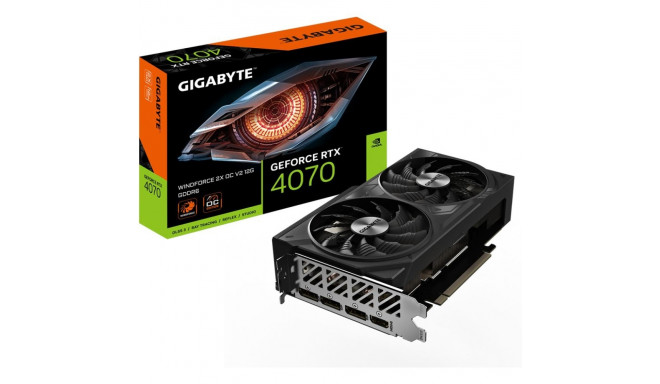 "RTX 4070 12GB Gigabyte Windforce 2X OC V2 GDDR6"