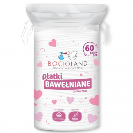 Bocioland cosmetic pads for babies cotton  60 pcs BL158