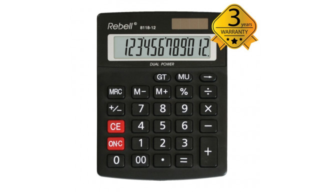 Calculator Semi-Desktop Rebell 8118-12