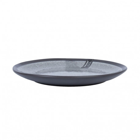 Plate RITA D20cm, black/grey