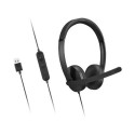 Lenovo 4XD1P83425 headphones/headset Wired Head-band Calls/Music USB Type-A Black