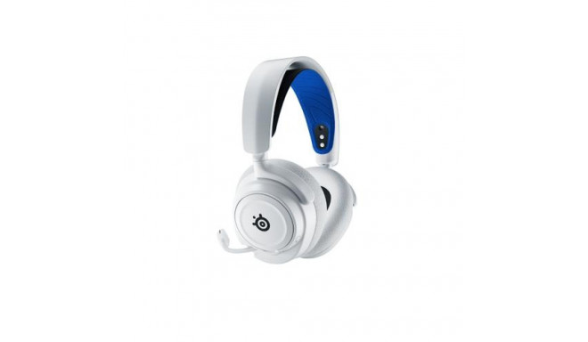 Steelseries ARCTIS NOVA 7P WHITE Headset Wireless Head-band Gaming Bluetooth Blue, White