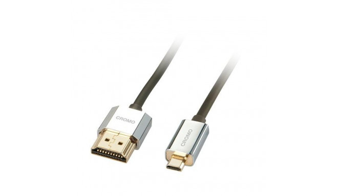 Lindy 0.5m CROMO Slim High Speed HDMI to Micro HDMI Cable with Ethernet