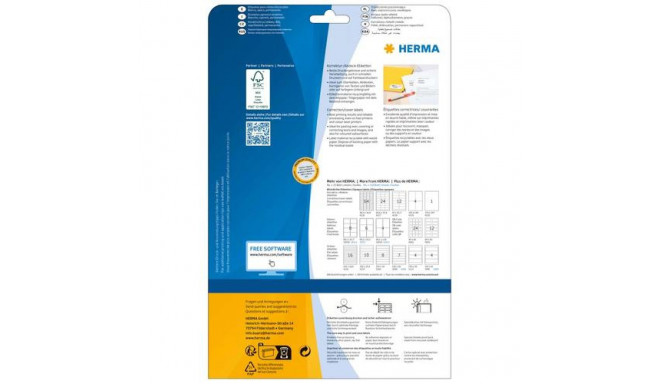 HERMA QR code labels A4 40x40 mm square white paper matt opaque 600 pcs.
