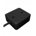 ICY BOX IB-MPS2220B-CH power extension 1.9 m 2 AC outlet(s) Indoor Black