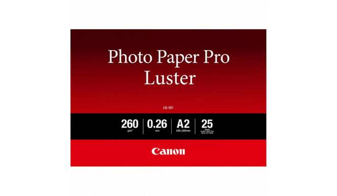 Canon LU-101 A 2 Photo Paper Pro Luster 260 g, 25 Sheets