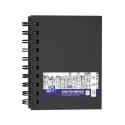 OXFORD A6 SKETCHBOOK, TWIN-WIRE, 80 SHEETS, 100G PAPER, BLACK