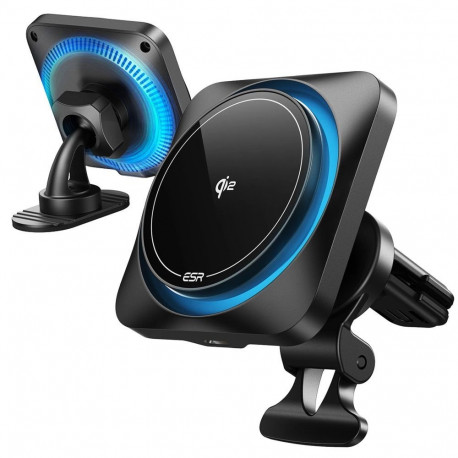 ESR Halolock CryoBoost MagSafe Inductive Charger Holder for Dashboard and Air Vent with Qi 2 15W - B